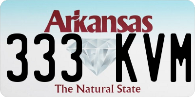 AR license plate 333KVM