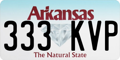 AR license plate 333KVP