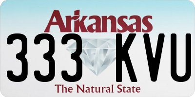 AR license plate 333KVU