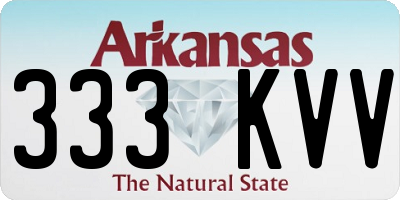 AR license plate 333KVV