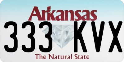 AR license plate 333KVX