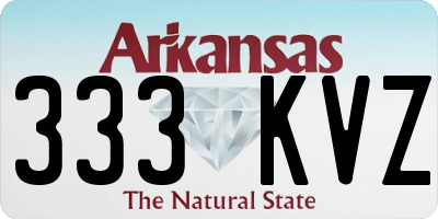 AR license plate 333KVZ