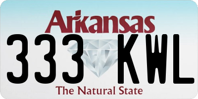 AR license plate 333KWL