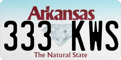 AR license plate 333KWS