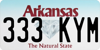 AR license plate 333KYM
