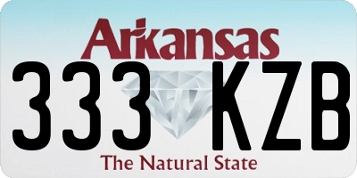 AR license plate 333KZB