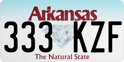 AR license plate 333KZF