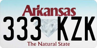 AR license plate 333KZK