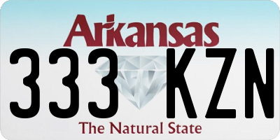 AR license plate 333KZN