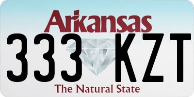 AR license plate 333KZT