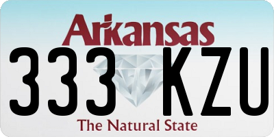 AR license plate 333KZU
