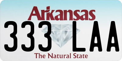 AR license plate 333LAA