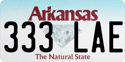 AR license plate 333LAE
