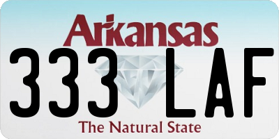 AR license plate 333LAF