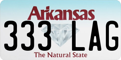 AR license plate 333LAG