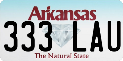 AR license plate 333LAU