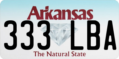 AR license plate 333LBA