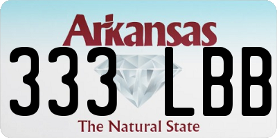 AR license plate 333LBB