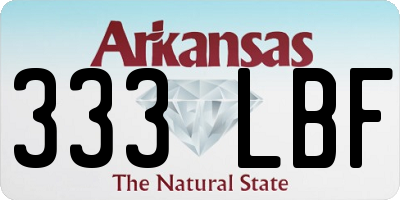 AR license plate 333LBF
