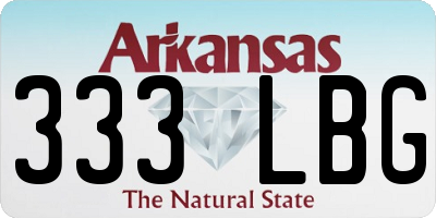 AR license plate 333LBG