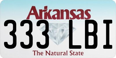 AR license plate 333LBI