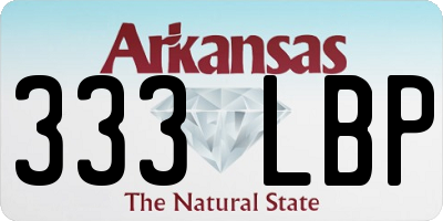 AR license plate 333LBP