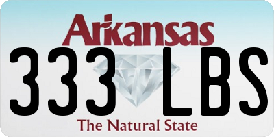 AR license plate 333LBS