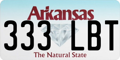 AR license plate 333LBT