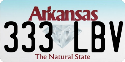 AR license plate 333LBV