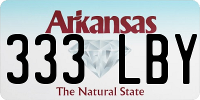AR license plate 333LBY