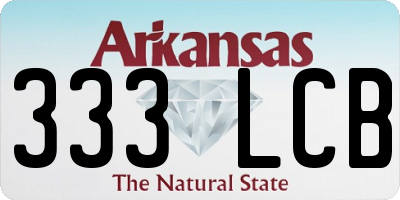 AR license plate 333LCB