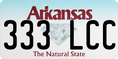 AR license plate 333LCC
