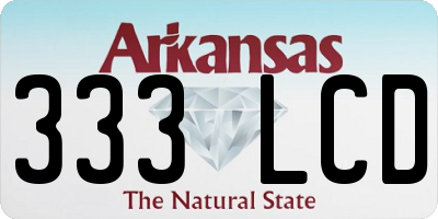 AR license plate 333LCD