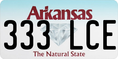 AR license plate 333LCE