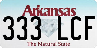 AR license plate 333LCF