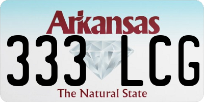AR license plate 333LCG