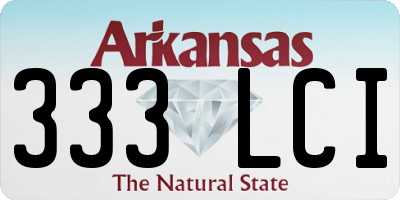 AR license plate 333LCI