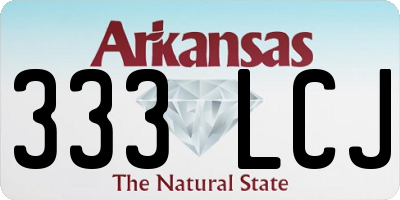 AR license plate 333LCJ