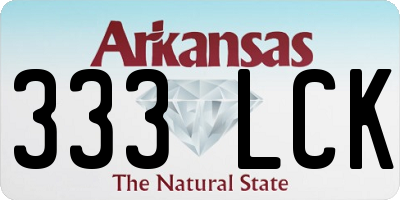 AR license plate 333LCK