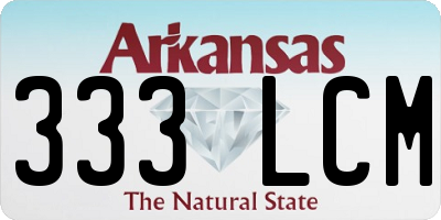 AR license plate 333LCM