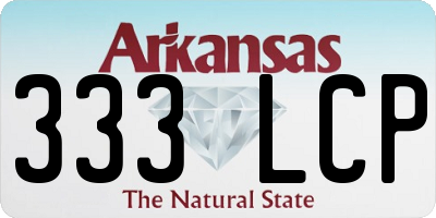 AR license plate 333LCP