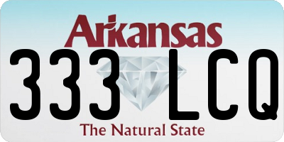 AR license plate 333LCQ