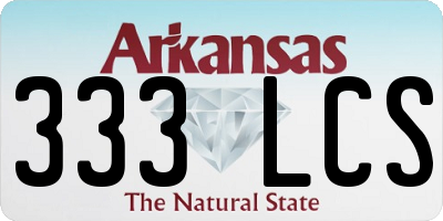 AR license plate 333LCS