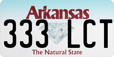 AR license plate 333LCT