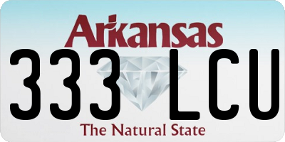 AR license plate 333LCU