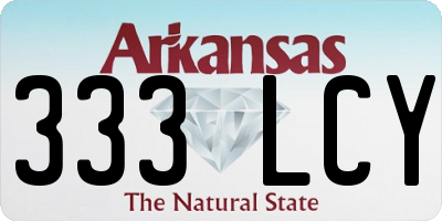 AR license plate 333LCY