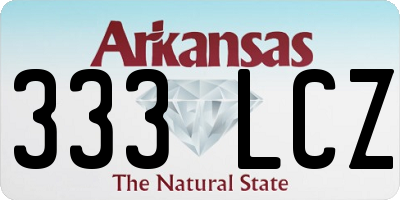 AR license plate 333LCZ
