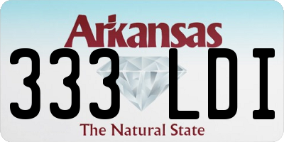 AR license plate 333LDI
