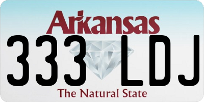 AR license plate 333LDJ