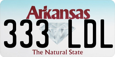 AR license plate 333LDL